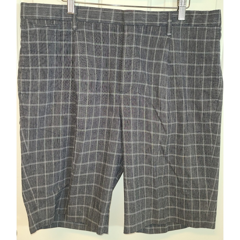 Banana Republic Emerson Men's 35 Shorts Golf Shorts Dress 10.5" Inseam Gray Chek